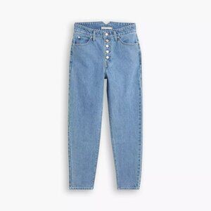 Levi's Blue Denim High Waisted Mom Jeans with Button Fly 27X27